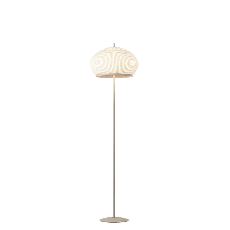 Knit Stem Floor Lamp, Oval Small, Stretch Knit Material over Polymer Orb, 33.6W, LED, On/Off or Dim