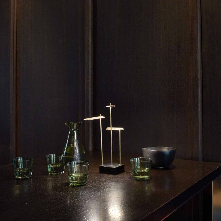 Knokke Wireless Table Lamp, Brass, LED, Touch Dim, IP20