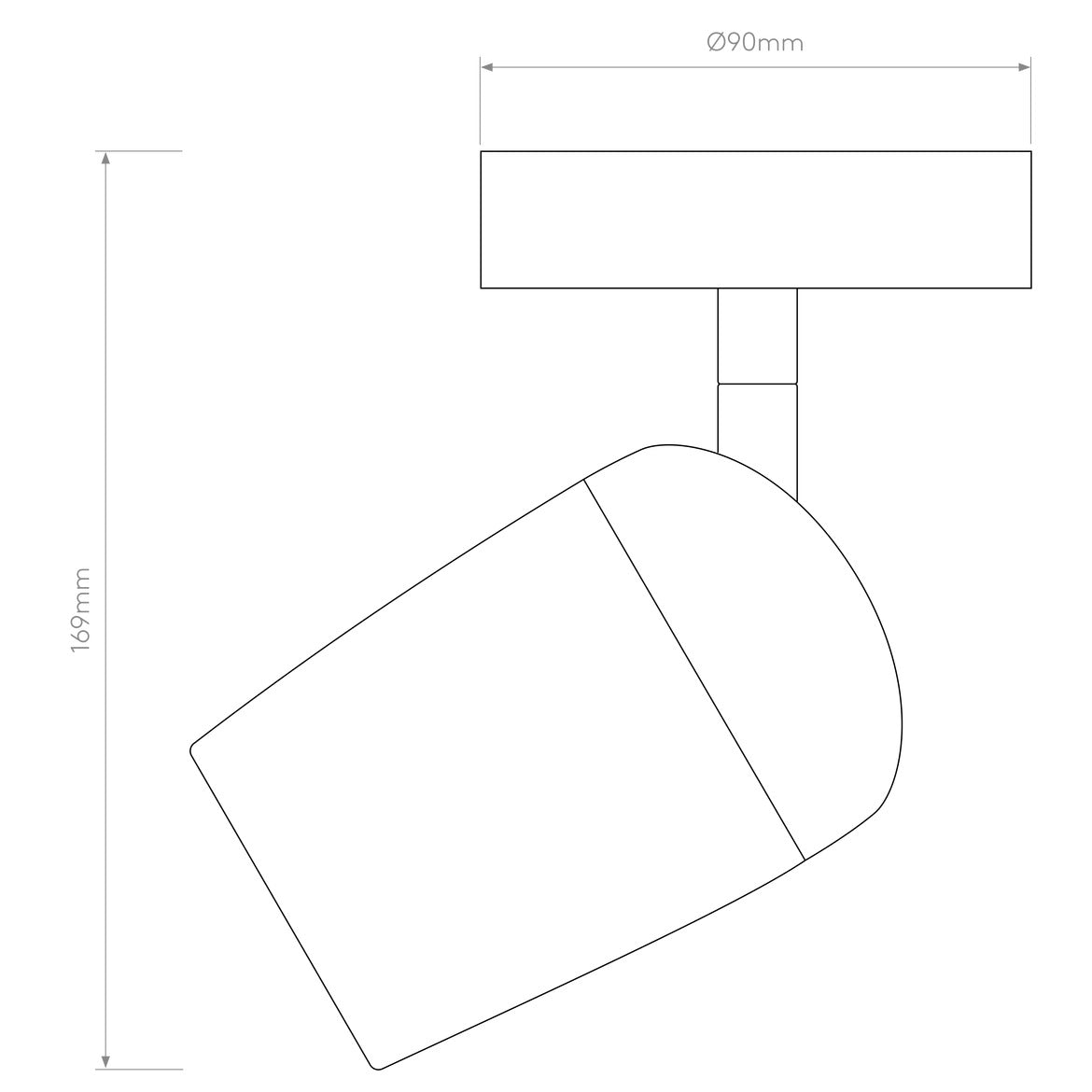 Koto Spot Light, Adjustable, Black, GU10, IP20