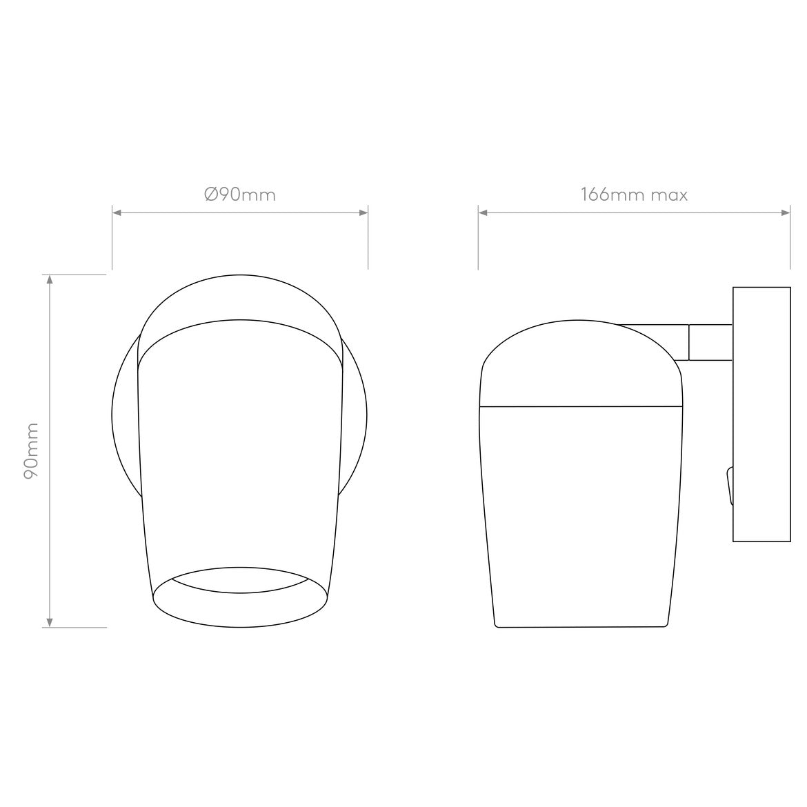 Koto Reading Wall Light, Black, Adjustable, GU10, IP20