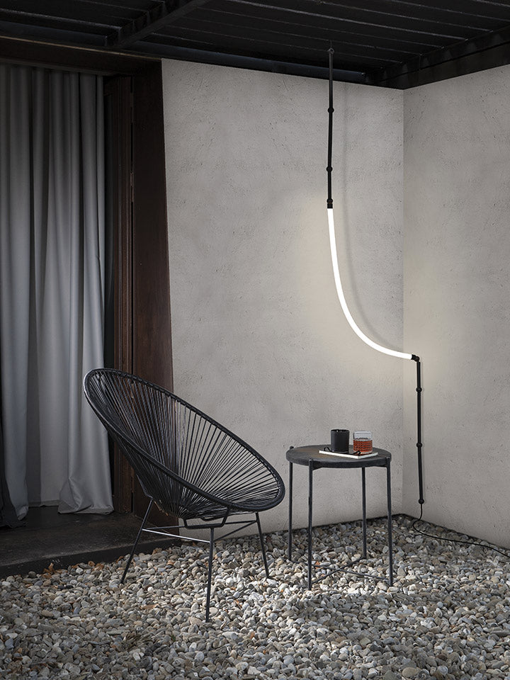 Leda Floor or Wall or Pendant Lamp, LED, Foot Dimmer, Plug In, IP20