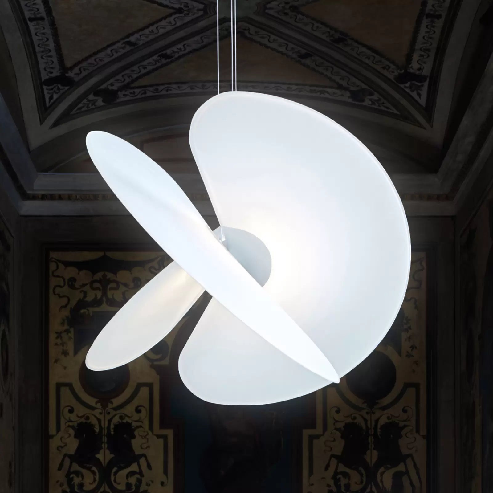 Levante Pendant, Matt White, 60 cm, LED, Phase Dim, IP20