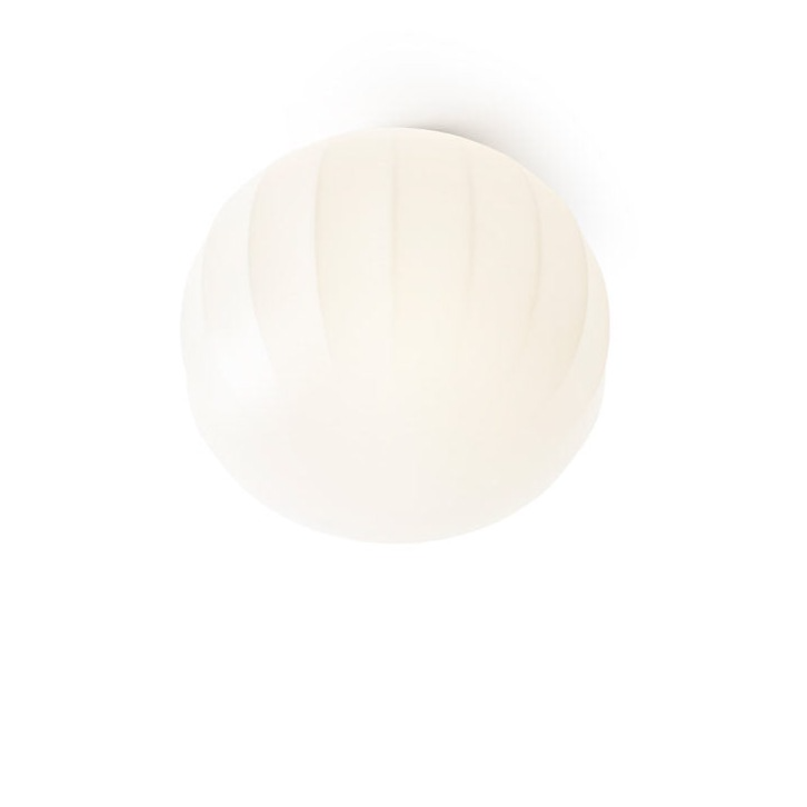 Lita Ceiling, 30 cm, White Glass with White Base, G9, IP20