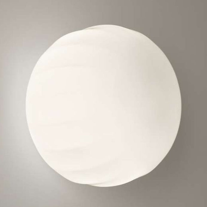 Lita Wall, 18 cm, White Glass with White Base, G9, IP20