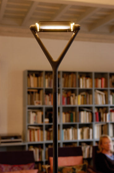 Lola Floor Lamp, Telescopic and Adjustable, Aluminium, R7s, Foot Dimmer, IP20