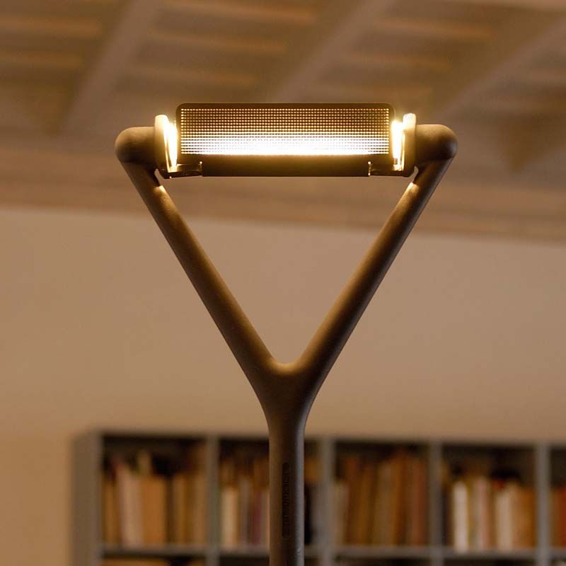 Lola Floor Lamp, Telescopic and Adjustable, Aluminium, R7s, Foot Dimmer, IP20