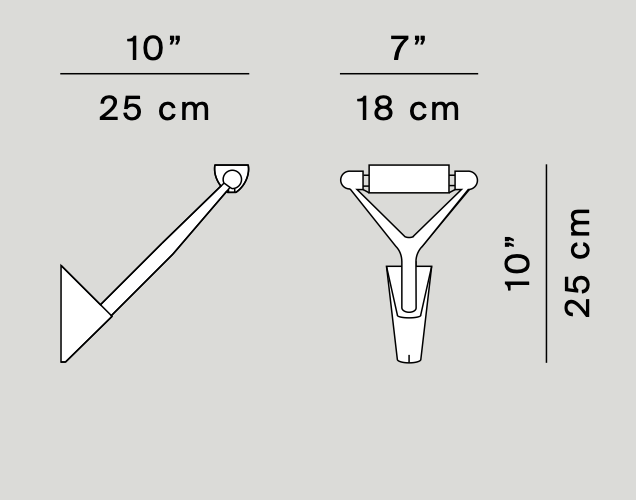Lola Wall, Adjustable, Aluminium, R7s, Triac Dim, IP20