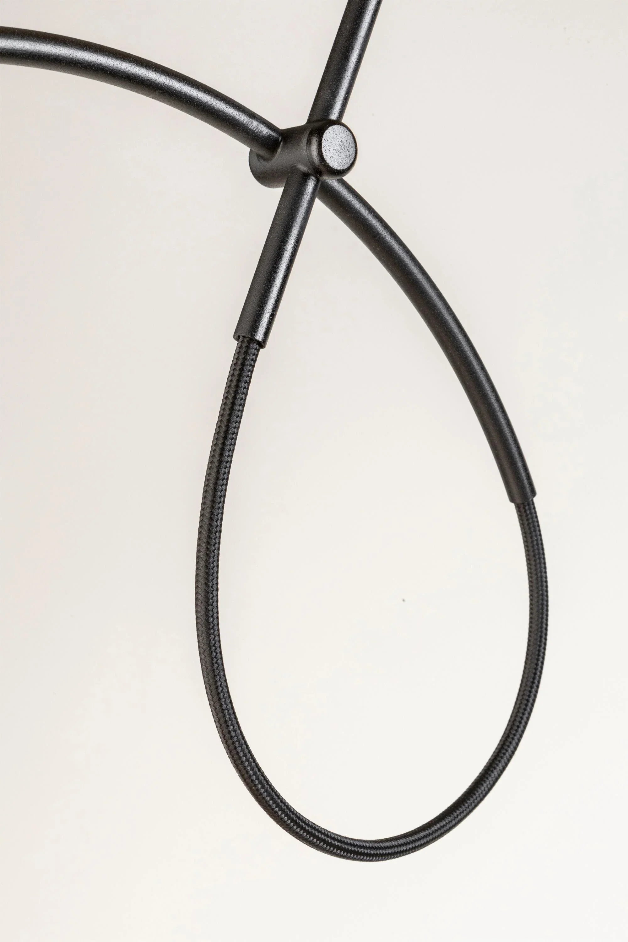 Loop Pendant, Triple Cluster, White Glass with Black, LED, Triac Dim, IP20