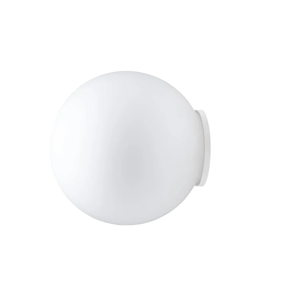 Lumi Sfera Wall, 35 cm, White Glass, E27, IP40