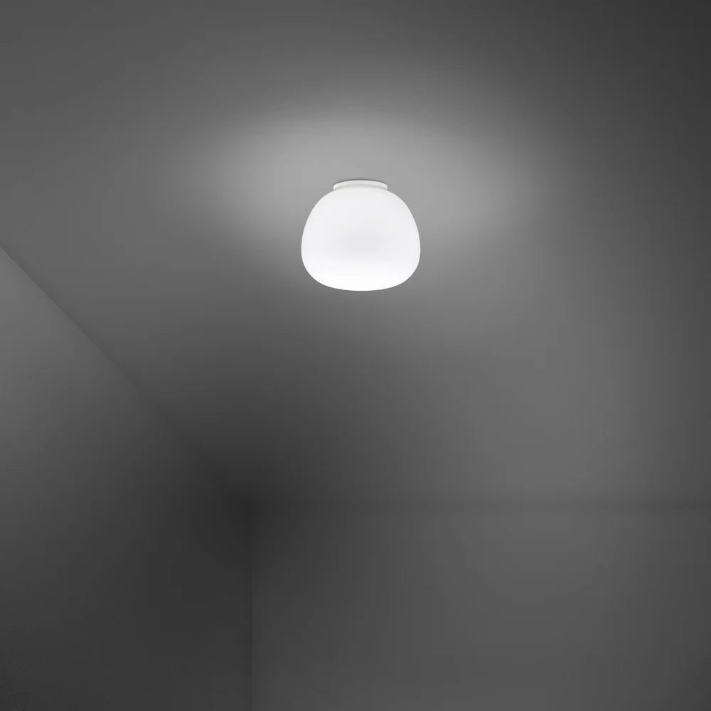 Lumi Mochi Ceiling, 20 cm, White Glass, G9, IP44