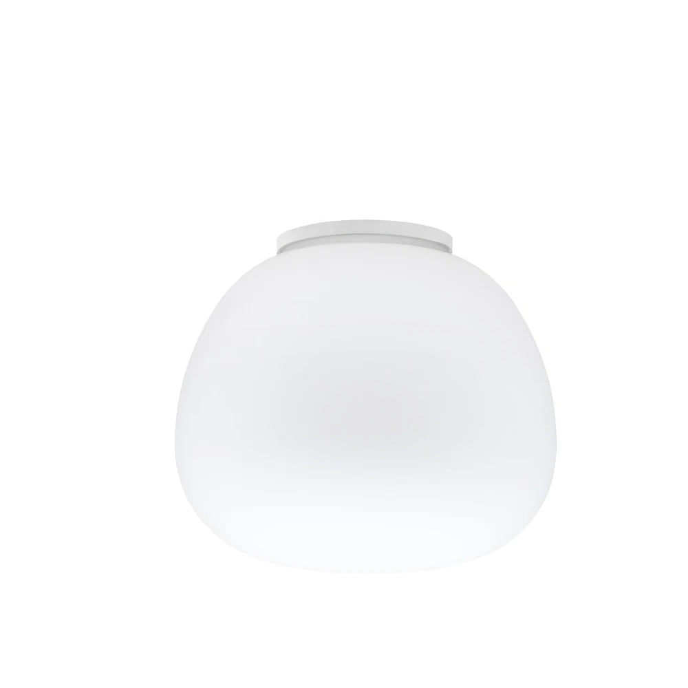 Lumi Mochi Ceiling, 38 cm, White Glass, E27, IP40