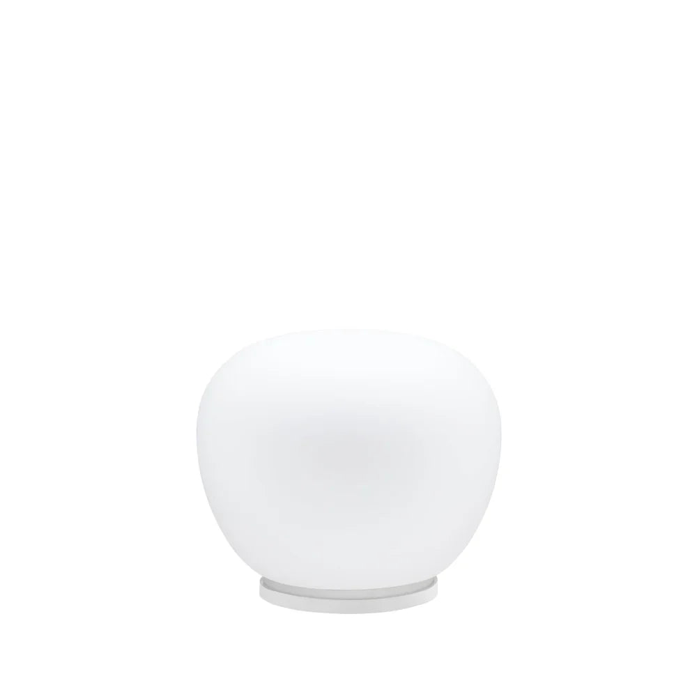 Lumi Mochi Table, 30 cm, White Glass, E27, IP40