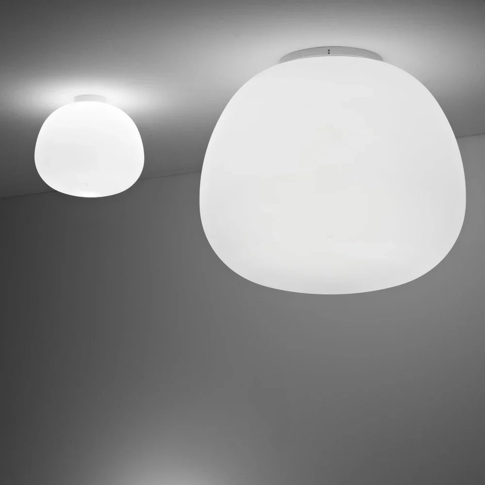 Lumi Mochi Ceiling, 20 cm, White Glass, G9, IP44