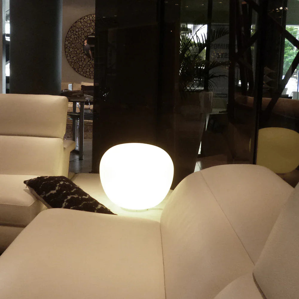 Lumi Mochi Pendant, 45 cm, White Glass, E27, IP20