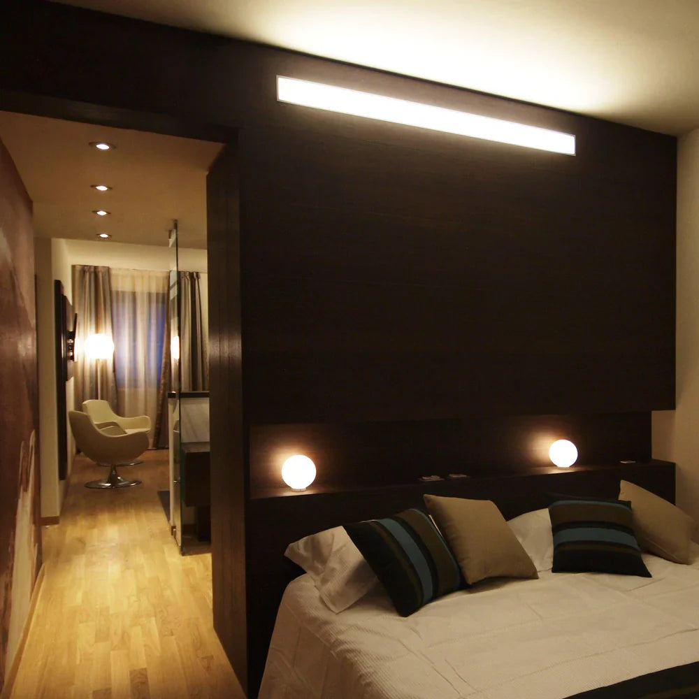 Lumi Sfera Wall, 35 cm, White Glass, E27, IP40