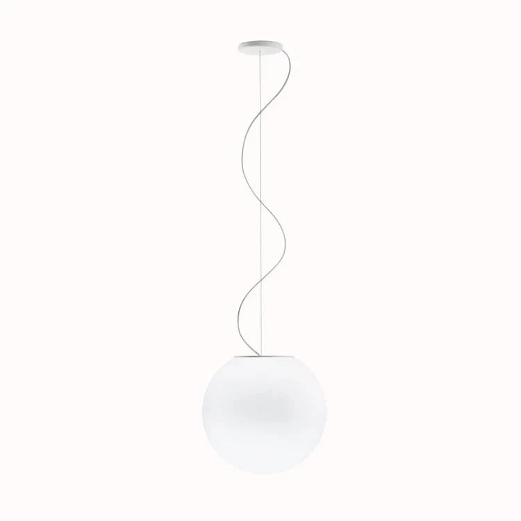 Lumi Sfera Pendant, 35 cm, White Glass, E27, IP40