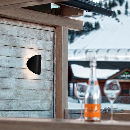 Lune Wall Light, Black, LED, Triac Dim, IP65 Outdoor