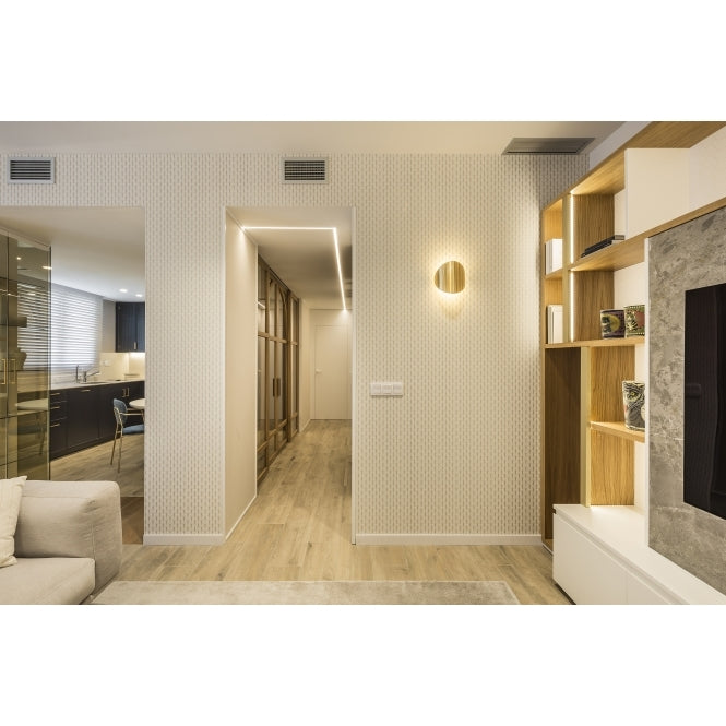 Lune Wall Light, Satin Gold, LED, Triac Dim, IP65 Indoor