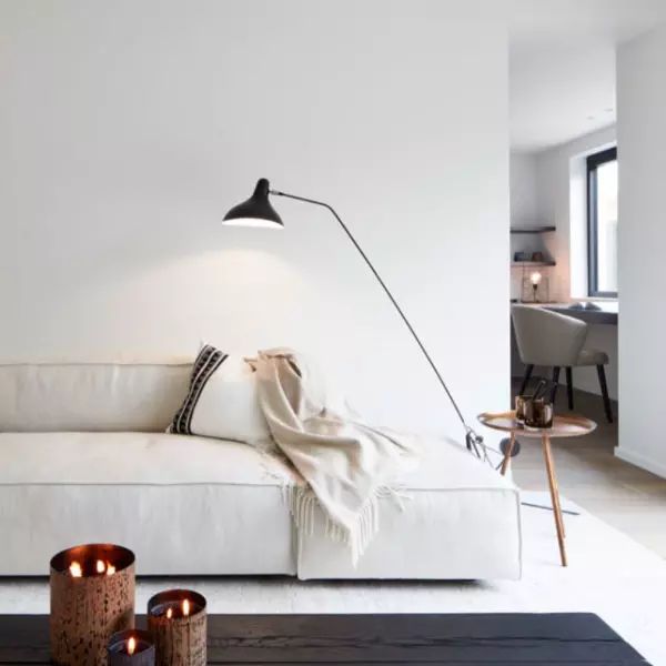 Mantis BS1 B Adjustable Floor Lamp with Tripod Base, Black, E14, On/Off, IP20