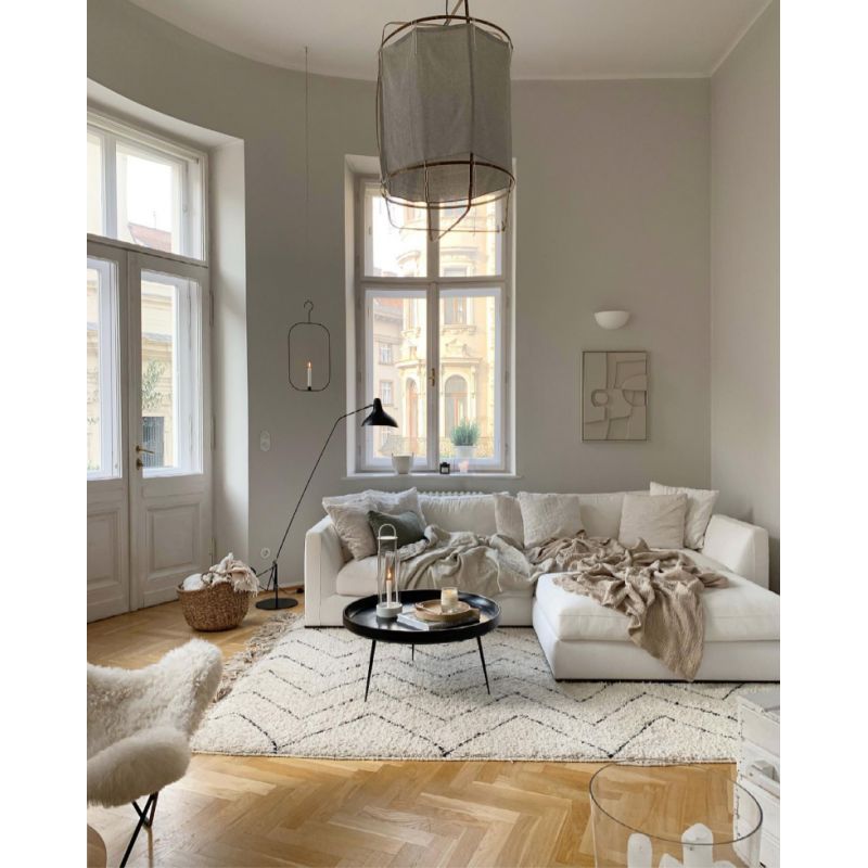 Mantis BS1 B Adjustable Floor Lamp with Round Base, Black, E14, On/Off, IP20