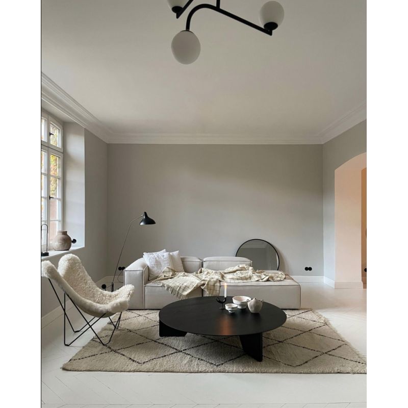 Mantis BS1 B Adjustable Floor Lamp with Round Base, Black, E14, On/Off, IP20