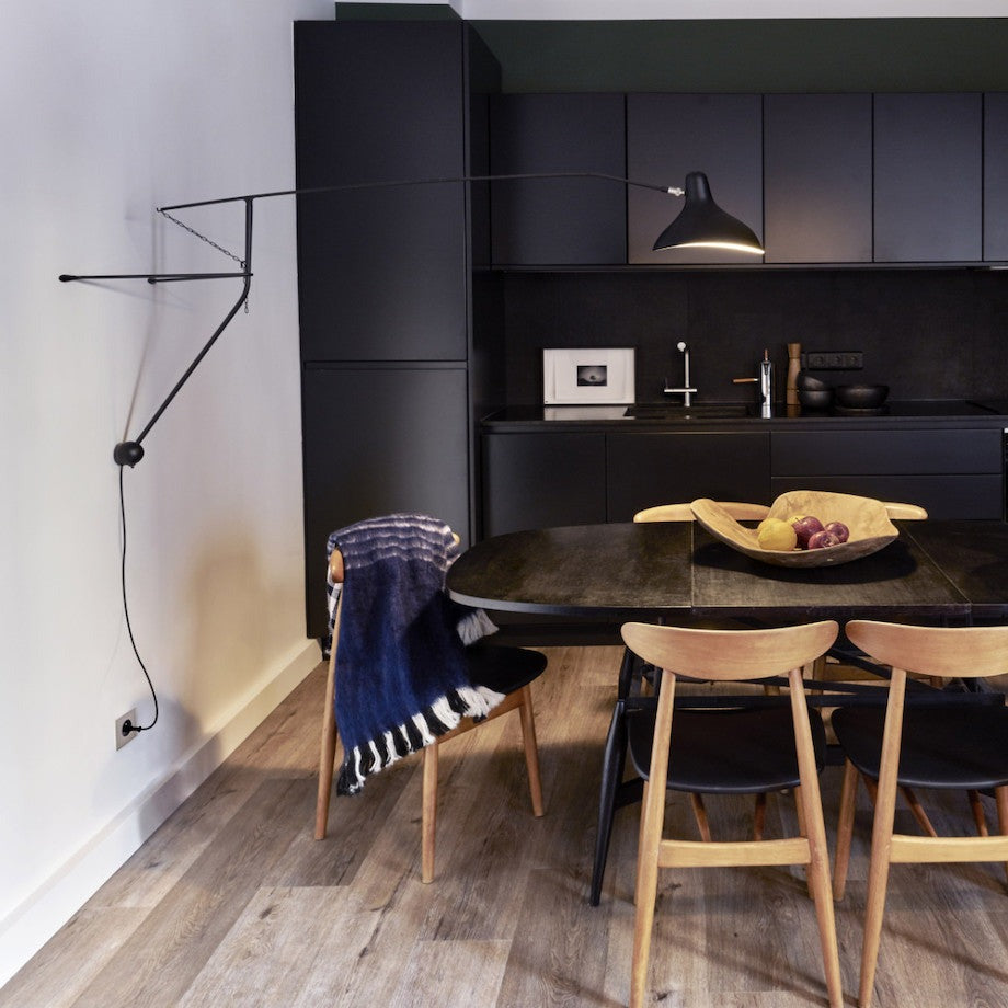 Mantis BS2 Adjustable Bracket Wall, Black, E14, On/Off, Plug In, IP20