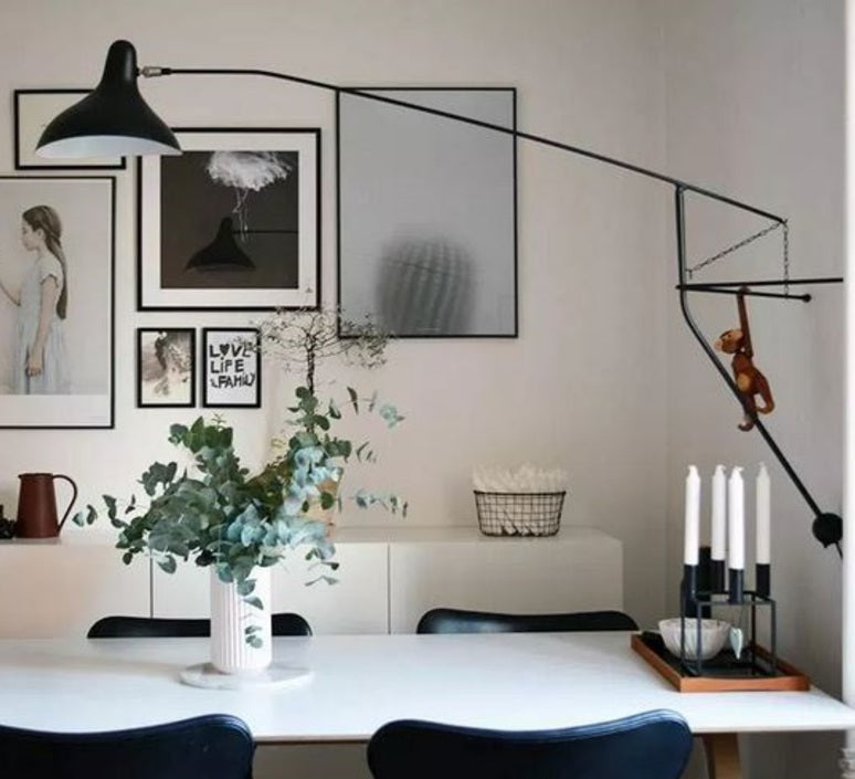 Mantis BS2 Adjustable Bracket Wall, Black, E14, On/Off, Plug In, IP20