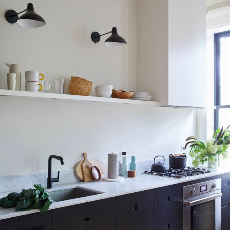 Mantis BS5 Adjustable Standard Wall, Black, Thumbswitch, E14, IP20