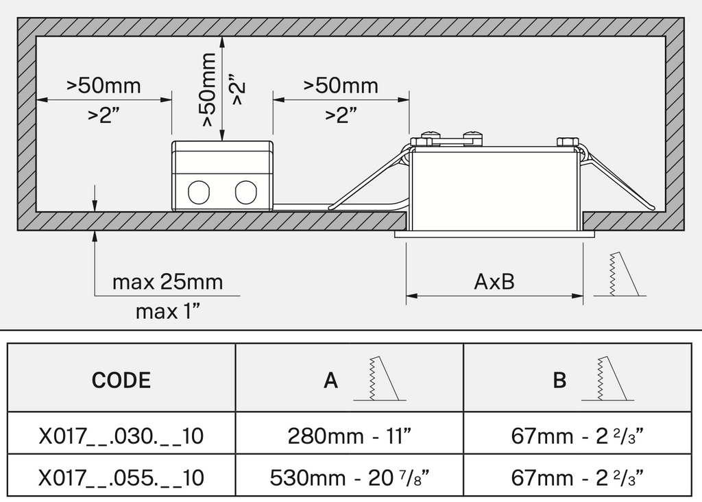 Mark, Downlight, LED, 3000K, 24vDC