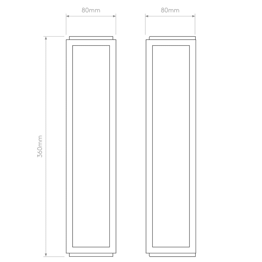 Mashiko 360 Classic Wall Light, Polished Chrome, E14, IP44