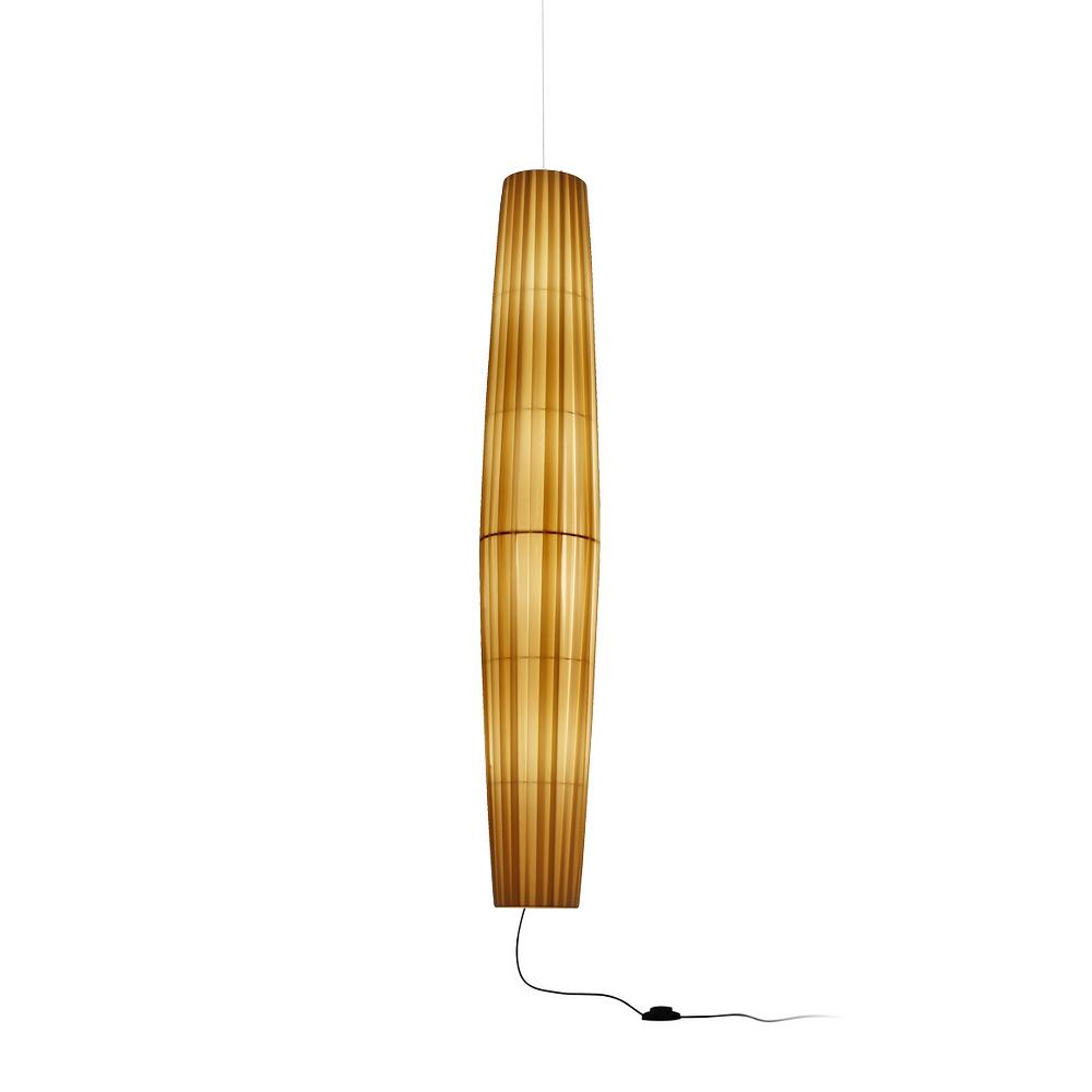 Maxi Pendant, 190 cm, Cream Ribbons, E27, Floor Switch, Plugs In, IP20