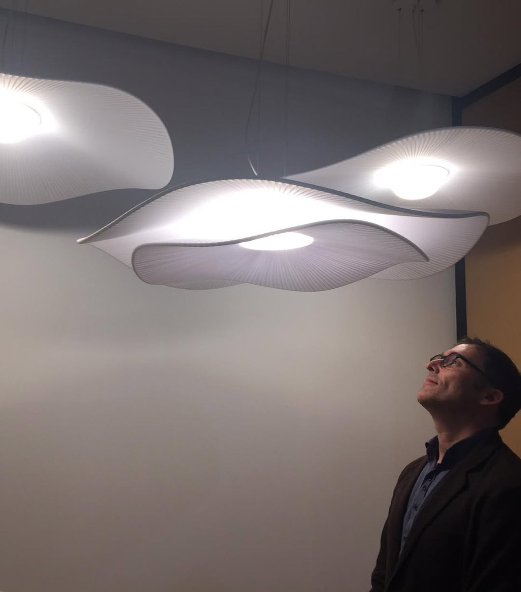 Mediterrania Ceiling, 105 cm, Cream Ribbons, LED, 17.1W, Triac Dim, IP20