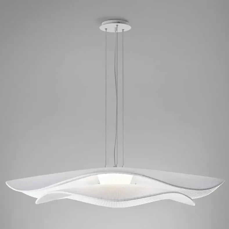 Mediterrania Pendant, 105 cm 2 Tiers, White Ribbons, LED, 17.1W, Triac Dim, IP20