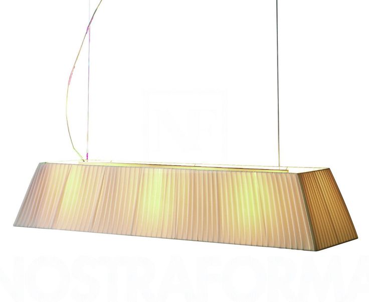 Mei Linear Pendant, 180 cm, Cream Ribbons, E27, IP20