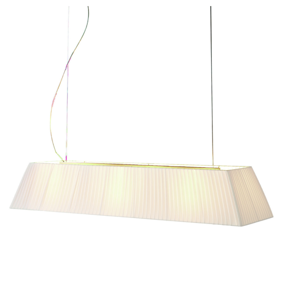 Mei Linear Pendant, 180 cm, White Ribbons, E27, IP20