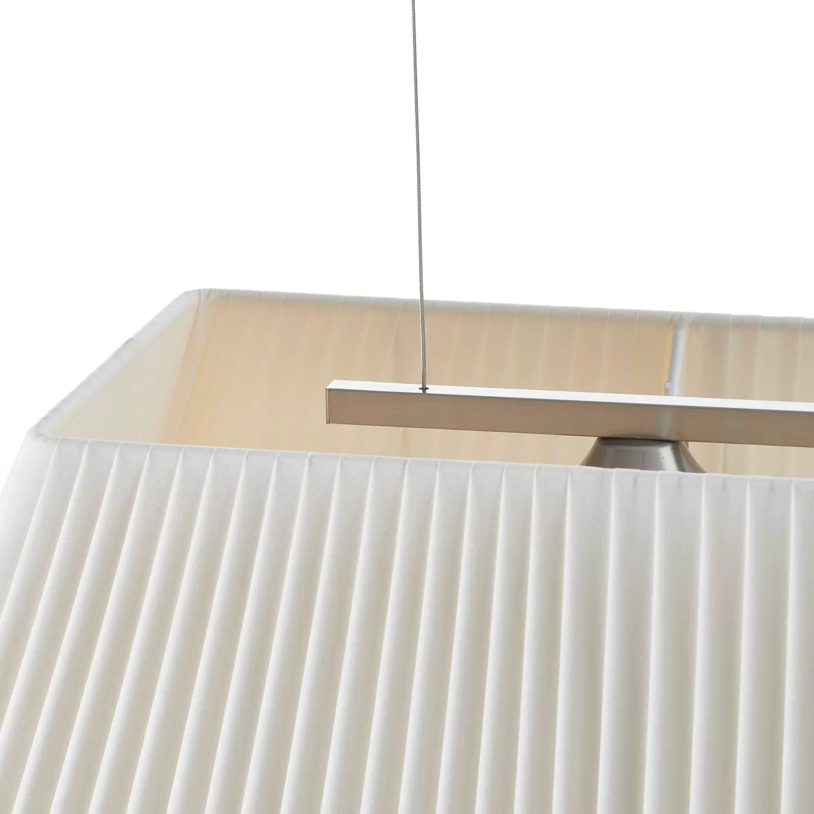 Mei Linear Pendant, 180 cm, Cream Ribbons, E27, IP20