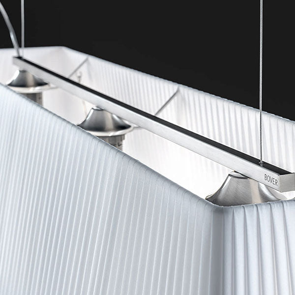 Mei Linear Pendant, 120 cm, White Ribbons, E27, IP20