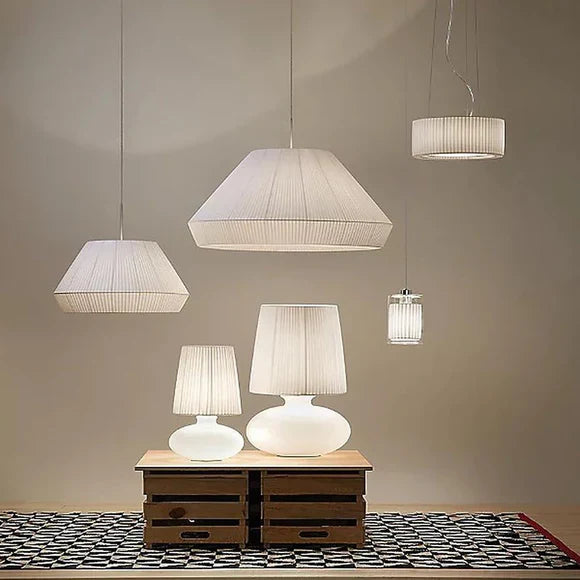 Mei Pendant, 38 cm, Cream Ribbons, E27, IP20