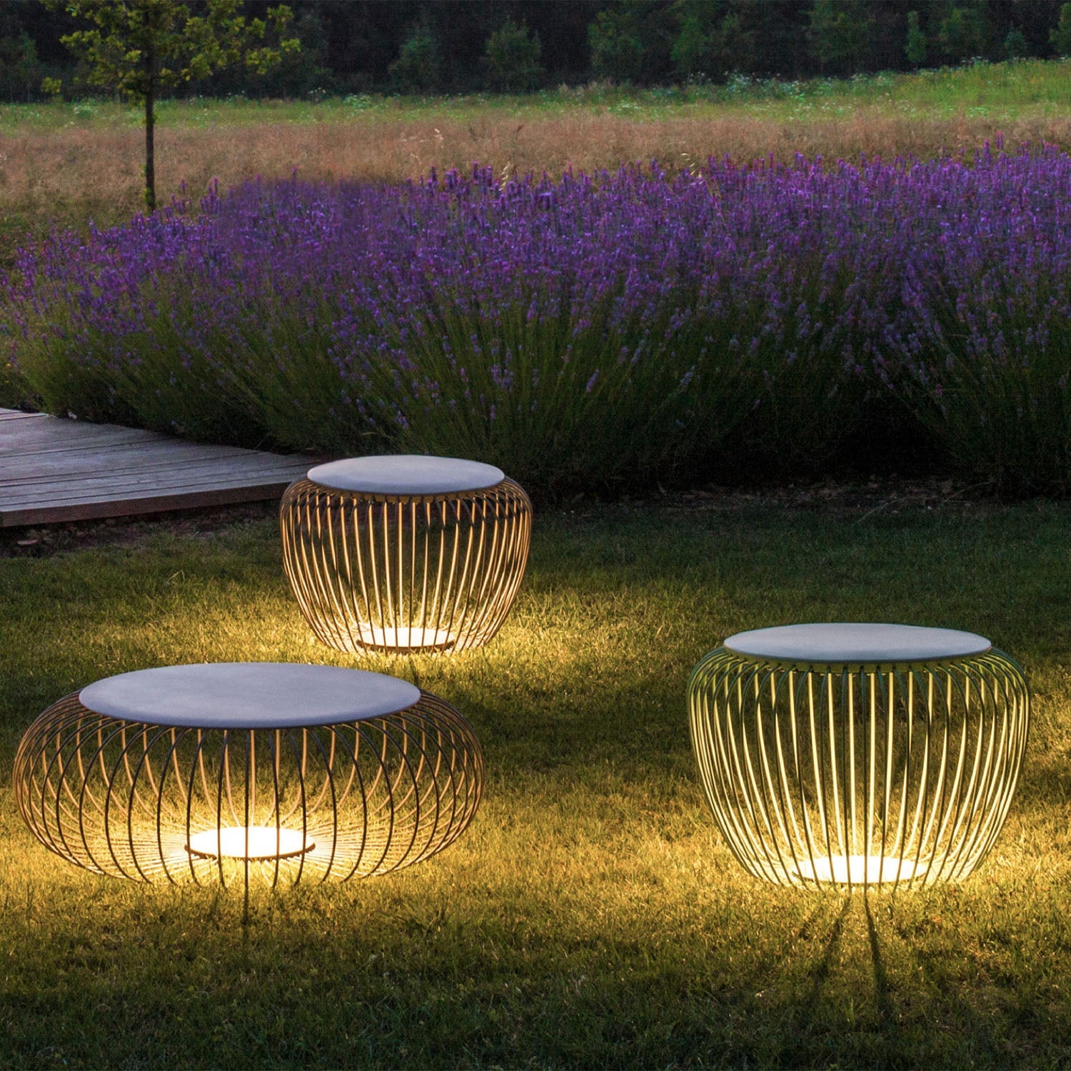 Meridiano Floor, Tall, Off-White, LED, 9W, On/Off, Plugs In, IP65