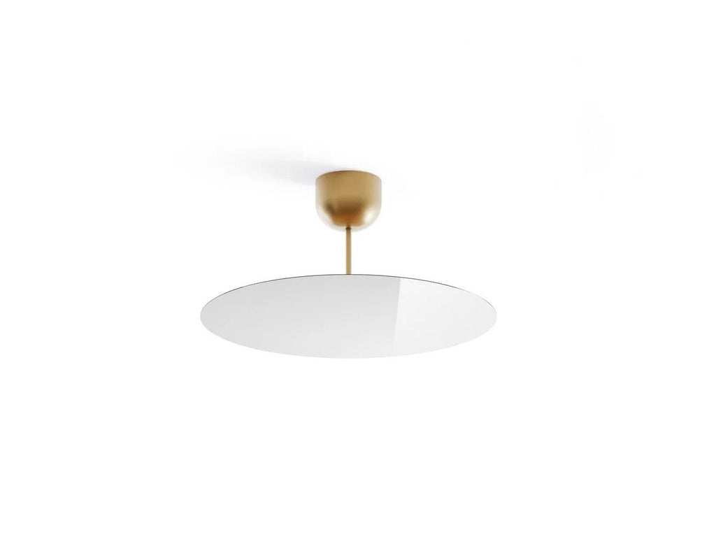 Millimetro Ceiling, Mirror Disc with Brass Hardware, LED, Phase Dim, IP20