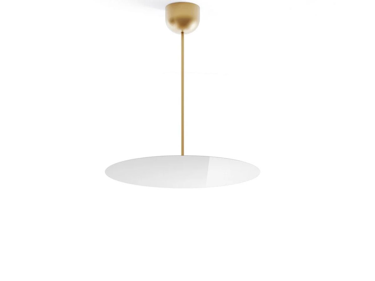Millimetro Ceiling, Mirror Disc with Brass Hardware, LED, Phase Dim, IP20