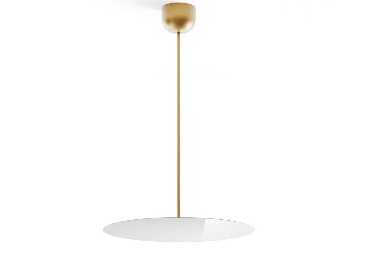 Millimetro Ceiling, Mirror Disc with Brass Hardware, LED, Phase Dim, IP20