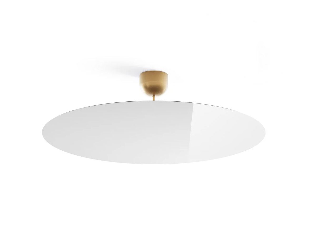 Millimetro Ceiling, Mirror Disc with Brass Hardware, LED, Phase Dim, IP20
