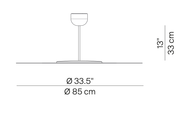 Millimetro Ceiling, Mirror Disc with Brass Hardware, LED, Phase Dim, IP20