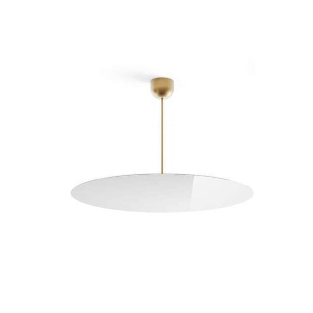 Millimetro Ceiling, Mirror Disc with Brass Hardware, LED, Phase Dim, IP20