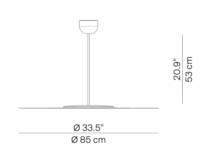 Millimetro Ceiling, Mirror Disc with Brass Hardware, LED, Phase Dim, IP20