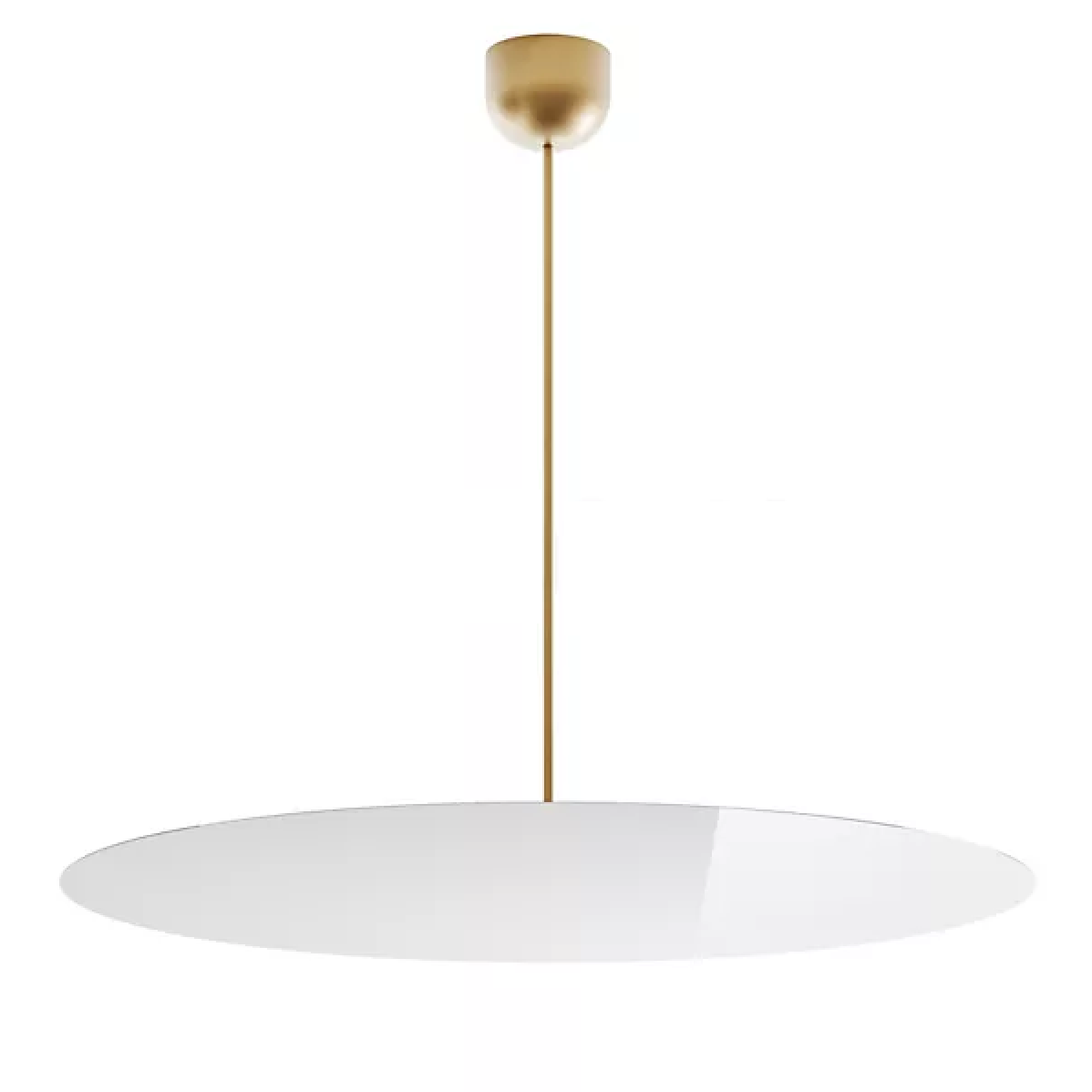 Millimetro Ceiling, Mirror Disc with Brass Hardware, LED, Phase Dim, IP20
