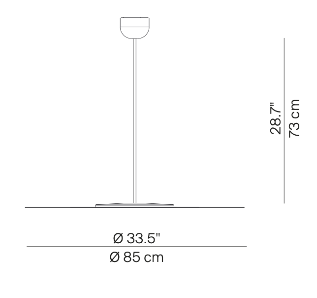 Millimetro Ceiling, Mirror Disc with Brass Hardware, LED, Phase Dim, IP20