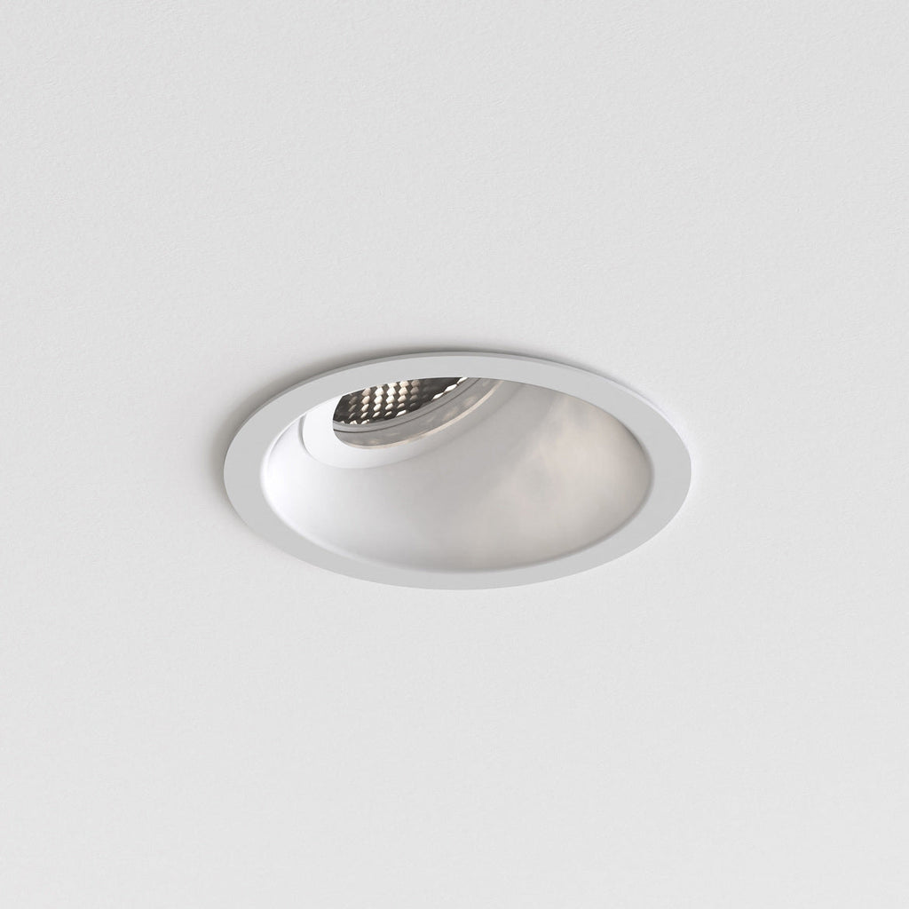 Minima Slimline Angled Downlight, White, GU10, IP65, Fire Rated
