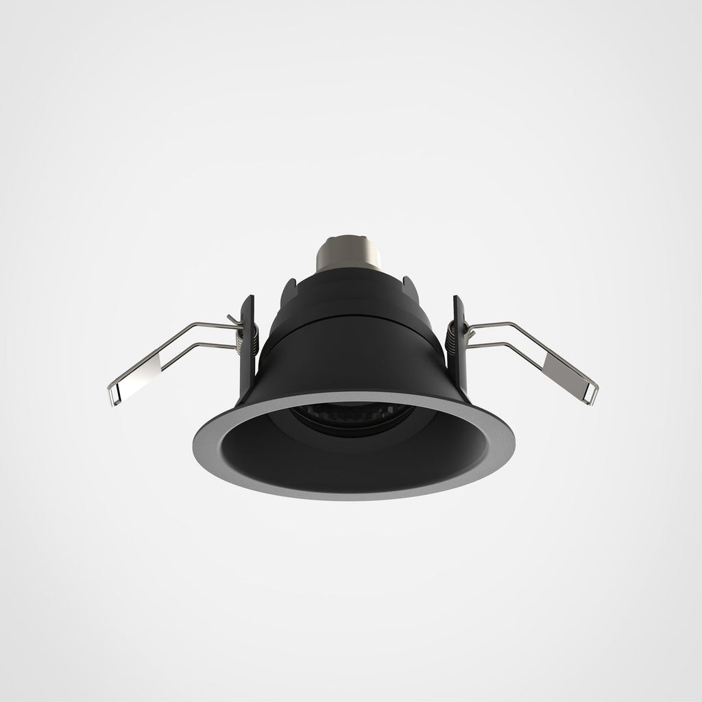 Minima Slimline Angled Downlight, Black, GU10, IP65, Fire Rated